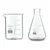 SBT 2pcs 50 ml Borosilicate 3.3 Glass Beaker and Conical Flask with Graduation Marks
