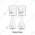 SBT 4 pcs 50 ml Borosilicate 3.3 Glass Beaker and Conical Flask with Graduation Marks