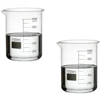 SBT Instruments 1000ml x 2pcs Borosilicate Glass Beaker, Low Form with Spout