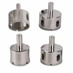 Heavy Duty 4 Pcs 35/40/45/50mm Diamond Coated Glass Core Hole Saw Bits For Glass, Tile, Marble, Ceramic