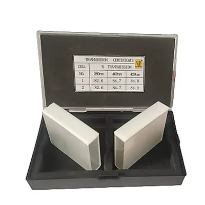 Set of 2 pcs 50 mm Glass Cuvettes with 17.5 ml Volume for Visible & UV/VIS Spectrophotometer