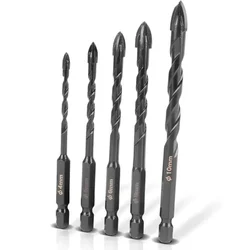 Maf Pro Glass Drill Bits 4,5,6,8,10 mm 1/4 Inch Hex Shank Combo (MPTD-500)