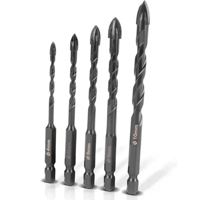 Maf Pro 5 Pcs 4mm-10mm Glass Drill Bit Set Suitable For Glass & Tile Drilling (MPTD-500)