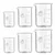 SBT Instruments 6pcs Borosilicate Glass Beaker Set - 500ml (2pcs), 250ml (2pcs), 100ml (2pcs)