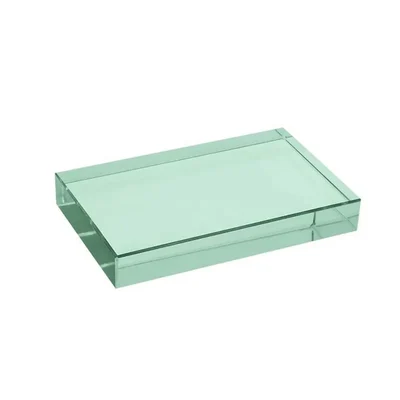 COMETEK Rectangular Refraction Slab/Block, 100mm x 60mm x 18mm with Optical Glass and Grounded Edges for Lab Experiment