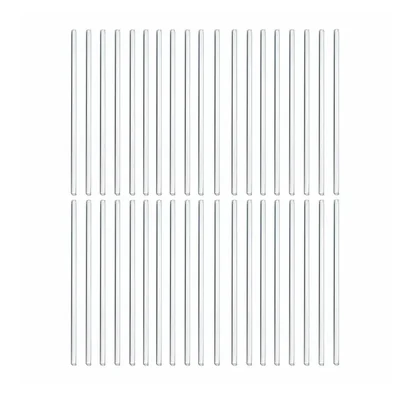 SBT 40 Pcs 8 - Inch Length Glass Stirring Rod For Mixing Liquid And Solids From Borosilicate Glass Laboratory