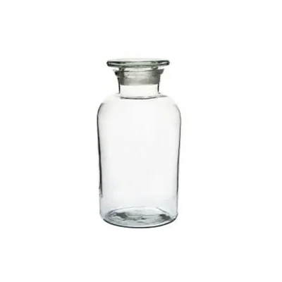 COMETEK Laboratory Reagent Bottle, 250ml Wide Neck Glass Stopper - Soda Glass
