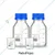 Bello Set of 4 Pcs 25ml 2 Pcs Borosilicate Glass Beaker & 500 ml 2pcs Reagent bottle For Laboratory Usage