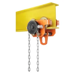 Globe 5 Ton Manual Monorail Travelling Trolley With 3 Meter & 5 mm Hand Chain - 12 Month Warranty