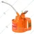 Globus 352 Steel Oil Can- (1 Pint, Orange/Red) with Fixed and Flexible Nozzle
