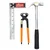 Globus 1 Pc Steel 1/2 LBS Hammer, 8 inch/ 200 mm Cobler Pincer & 8 inch Try Square Hand Tool Set (1133)