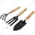 AGT Garden Tools Combo Kit of a Hand Cultivator, Hand Trowel, Garden Fork, a Garden Shears & Gardening Gloves(5 Items)