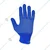 Delight 12 Pair Blue Colour 13 Gauge Large Size Polyester PVC Dotted Gloves (MPKD13-62)(BL)