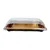 400 Pcs, Designer 8x3x2.25 Inch Disposable Gold Sushi Take Out Box