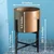 Ecofynd Golden Mid Century Metal Plant Pot With Stand for Interior Decoration