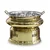 Hammered Stainless Steel Golden Round 6ltr Chafing Dish with Lid(Pack-Pack of 4)