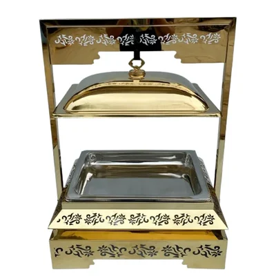 Stainless Steel 18 Inch Golden Polished Chafing Dish