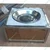 20 x 20 x 10 Inch Gold Plated Dahi Bada Counter With Stainless Steel Body For Commercial Use
