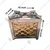 Gold Plated Stainless Steel  15 x 15 x 14 Inch Leak Proof Single Burner With Pipe Fitted
