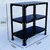 Menage 24 x 23 x 12 Inch 3 Shelves Multipurpose Storage Rack With Accessories