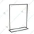 KTG Modern Garment Rack, Metal Frame Clothes Stand with Single Rail, Black-160 x 120 x 40 Cm