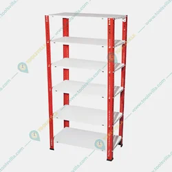 ALIJA 87 x 33 x 24 Inch  6 Shelves Multipurpose Storage Rack With Accessories (22 Gauge Shelf 16 Gauge Angle)