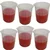 WKM 6pcs X 1000ml Graduated Beakers Set, Polypropylene Material, Autoclavable, Euro-Design for Lab & Industrial Use