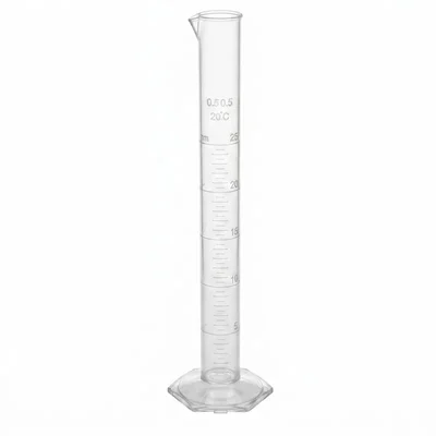 Elecopto 250ml Plastic Graduated Measuring Cylinder | Precision Lab Volume Measurement | Thermal Shock Resistant