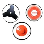 Heavy Duty 3T Blade and Nylon Trimmer Head with 3mm 50 meter Trimmer Line Combo for Petrol Brush Cutter