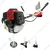 Heavy Duty 2 Stroke 52 CC Air Cooled Petrol Brush Cutter Machine with Free Attachments