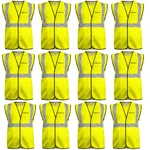 Gravitech 50 GSM Green Safety Jacket with 2" PVC Reflective Tape GI-RJ-01 (Pack of 1)