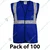 Gravitech Pack of 100 50 GSM Blue Safety Jacket with 2" PVC Reflective Tape GI-RJ-01
