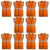 Gravitech Pack Of 10,25,50 Pcs Orange Safety Jacket, 50 GSM With 2" PVC Reflective Tape GI-RJ-01 (Pack-10 Pcs)