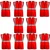 Gravitech Pack Of 10,25,50 Pcs Red Safety Jacket, 50 GSM With 2" PVC Reflective Tape GI-RJ-01 (Pack-10 Pcs)