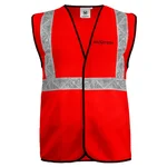 Gravitech 50 GSM Red Safety Jacket with 2" PVC Reflective Tape GI-RJ-01 (Pack of 1)