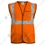 Gravitech 50 GSM Orange Safety Jacket with 2" PVC Reflective Tape GI-RJ-01 (Pack of 20)