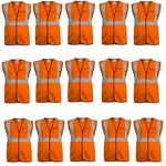 Gravitech 50 GSM Orange Safety Jacket with 2" PVC Reflective Tape GI-RJ-01 