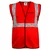 Gravitech Pack of 50 50 GSM Red Safety Jacket with 2" PVC Reflective Tape GI-RJ-01