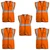 Gravitech 50 GSM Orange Safety Jacket with 2" PVC Reflective Tape GI-RJ-01 (Pack-5 Pcs)