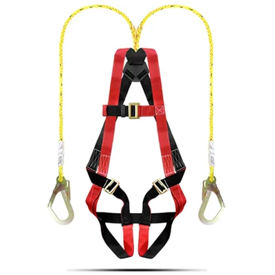 Gravitech GI-7000 Full Body Harness–Polyester Webbing, Dorsal D-Ring, Adjustable Straps, Polypropylene Rope Lanyard