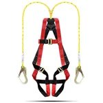 Gravitech GI-7000 Full Body Harness–Polyester Webbing, Dorsal D-Ring, Adjustable Straps, Polypropylene Rope Lanyard