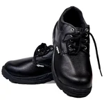 Gravitech Pack of 1, 5, 10, 25 Steel Toe Leather Safety Shoes, PVC Sole for Industrial Use (BRICK LOW)