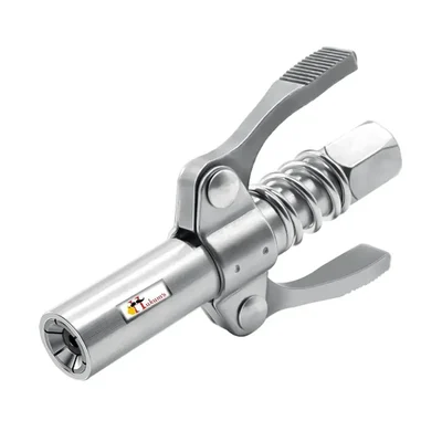 Hukums Grease Gun Coupler, Double Handle with Quick Lock and Release