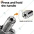 Hukums Grease Gun Coupler, Double Handle with Quick Lock and Release