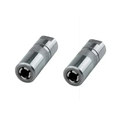 Hukums 2 Pcs 4 Jaw Grease Gun Coupler With Ball Check
