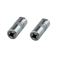Hukums 2 Pcs 4 Jaw Grease Gun Coupler With Ball Check