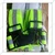 Gravitech 5 Pcs 360° High Visibility Green Colour Elastic Cross Belt With Reflective Tape For Safety Purpose