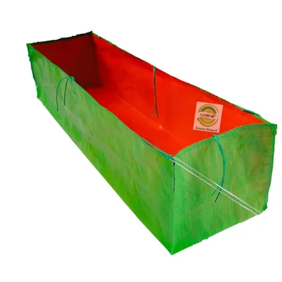 Greeno Biotech HDPE UV Treated Terrace Gardening Grow Bags - Pack of 2 (4ft x 1ft x 1ft)