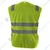 Safedot Pack of 15 Green Reflective Safety Jackets, 125 GSM, Quality Zipper, 2 Pockets - Enhanced Visibility & Comfort