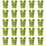 Safedot Pack of 20 Green Reflective Safety Jackets, 125 GSM, Quality Zipper, 2 Pockets - Enhanced Visibility & Comfort